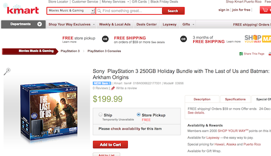 Kmart sales playstation 4